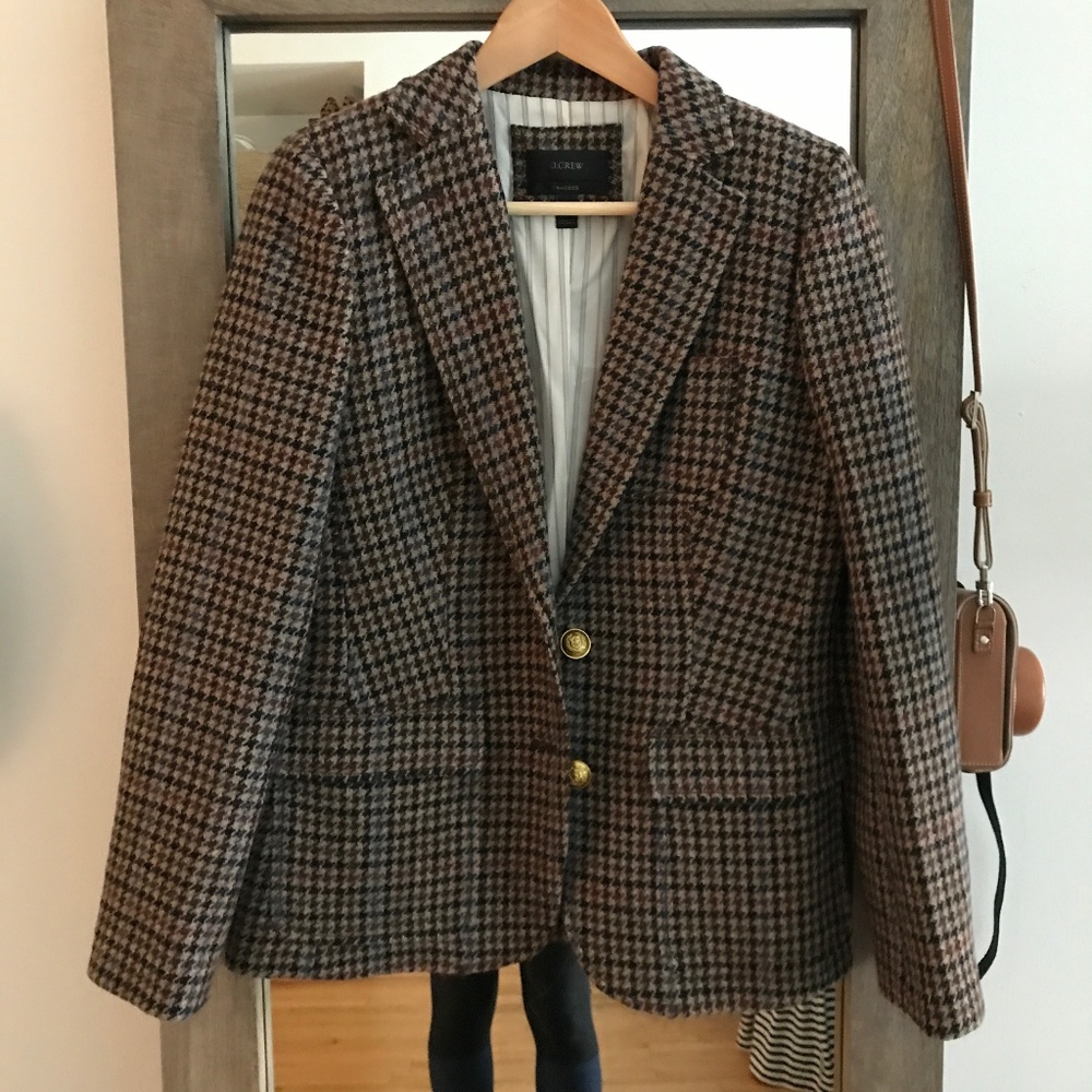Jcrew Rhodes Houndstooth Blazer, Size 4